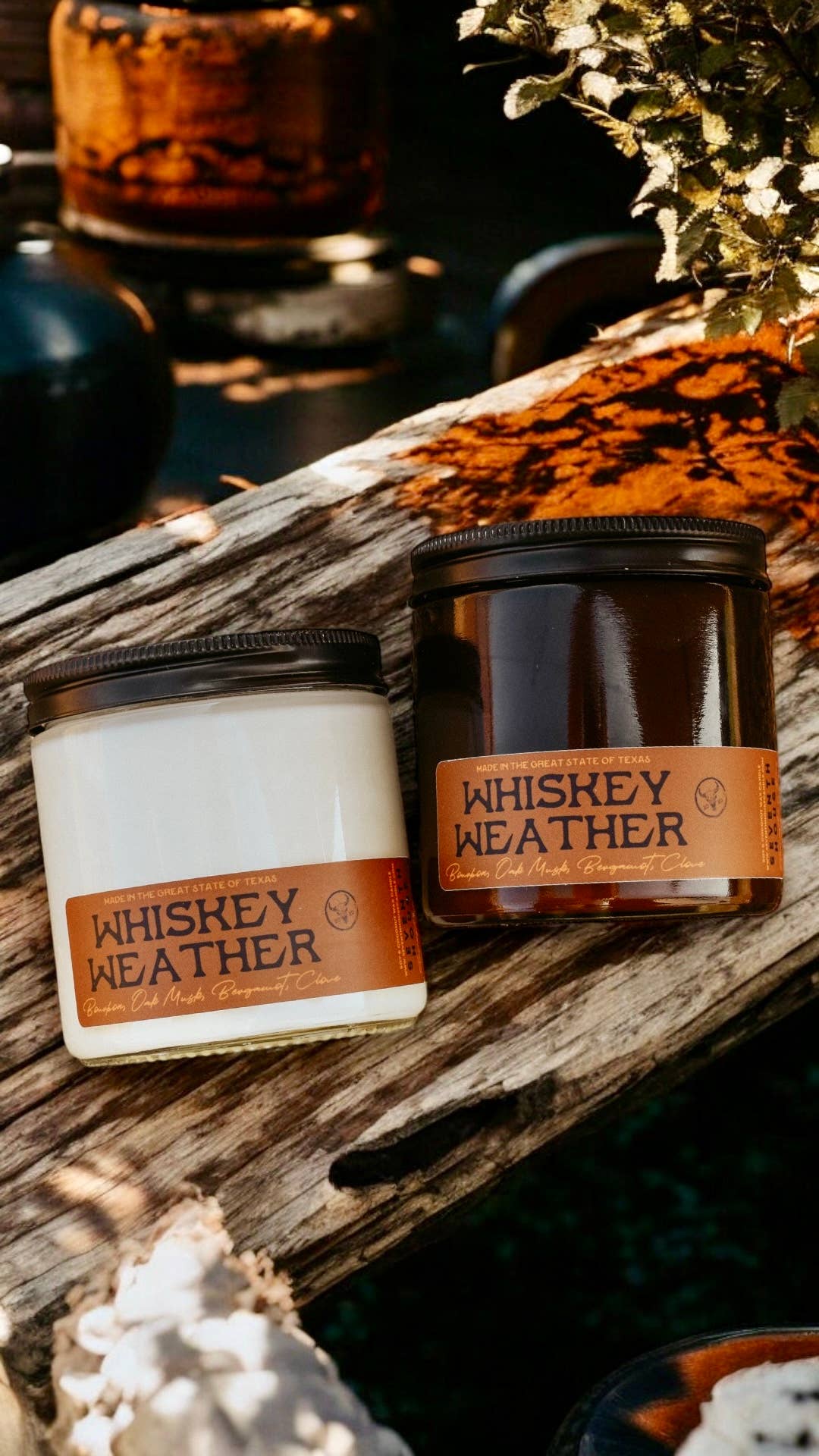 WHISKEY WEATHER - Bourbon & Oak Musk Candle