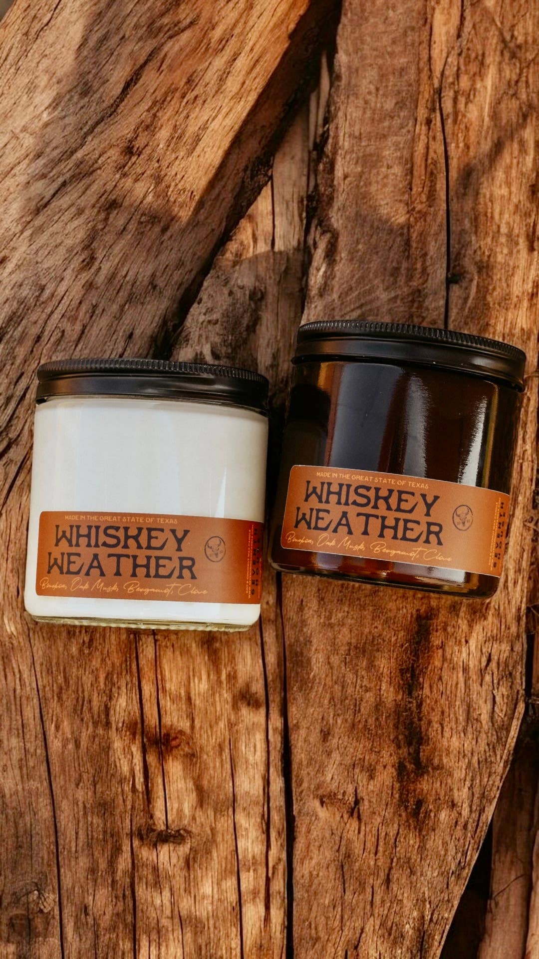 WHISKEY WEATHER - Bourbon & Oak Musk Candle