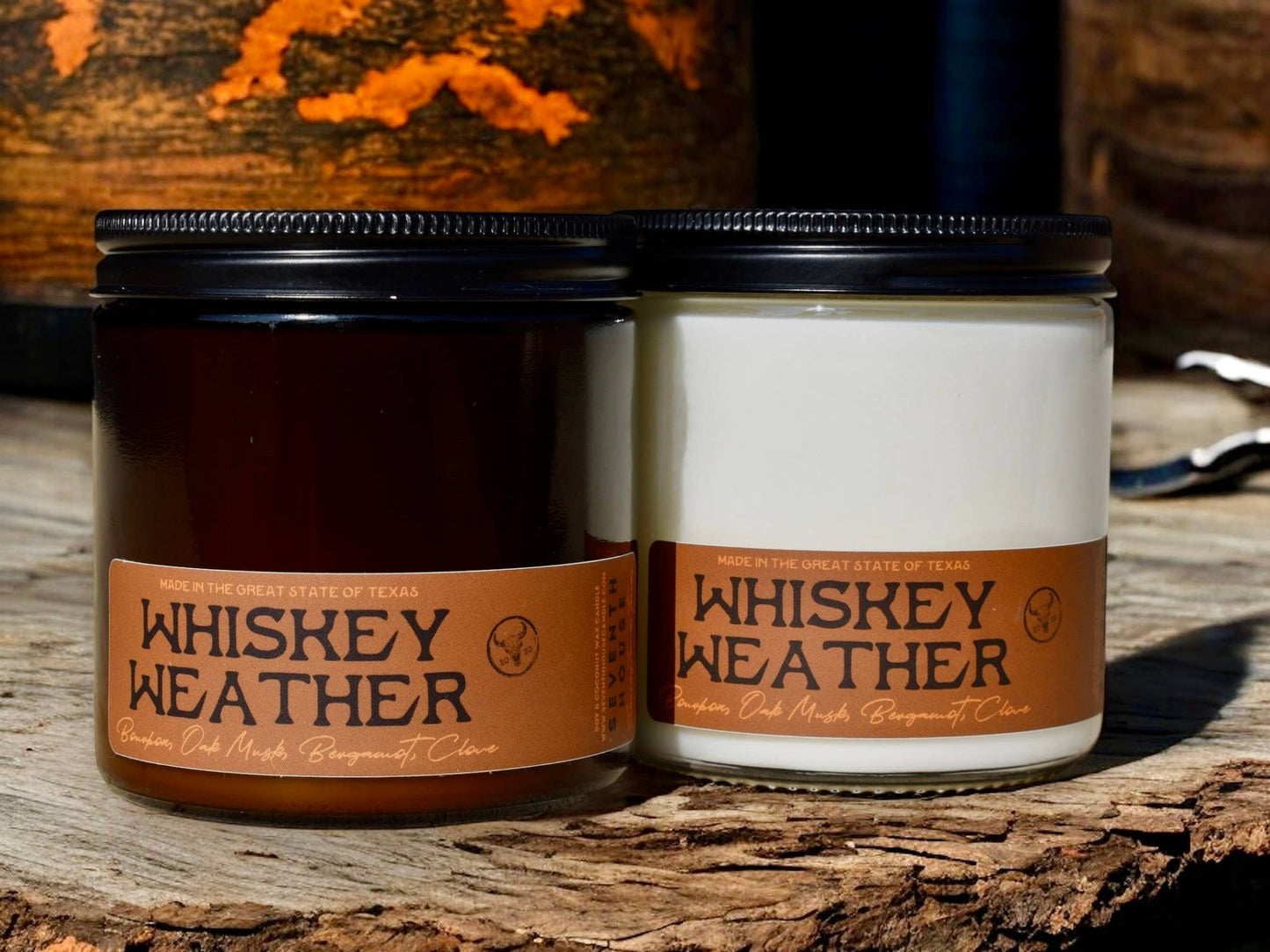 WHISKEY WEATHER - Bourbon & Oak Musk Candle