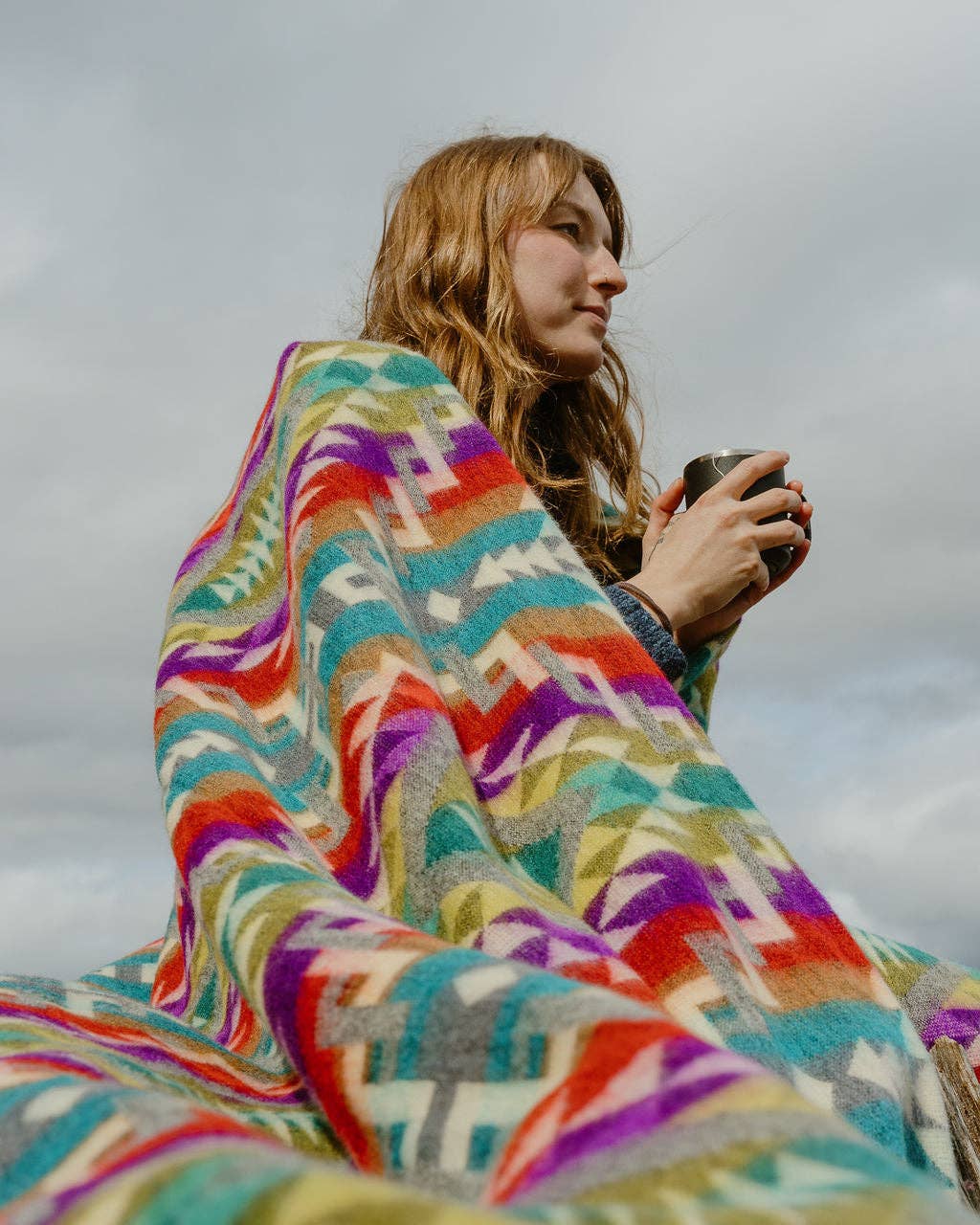 Inca Trail Large Alpaca Blanket
