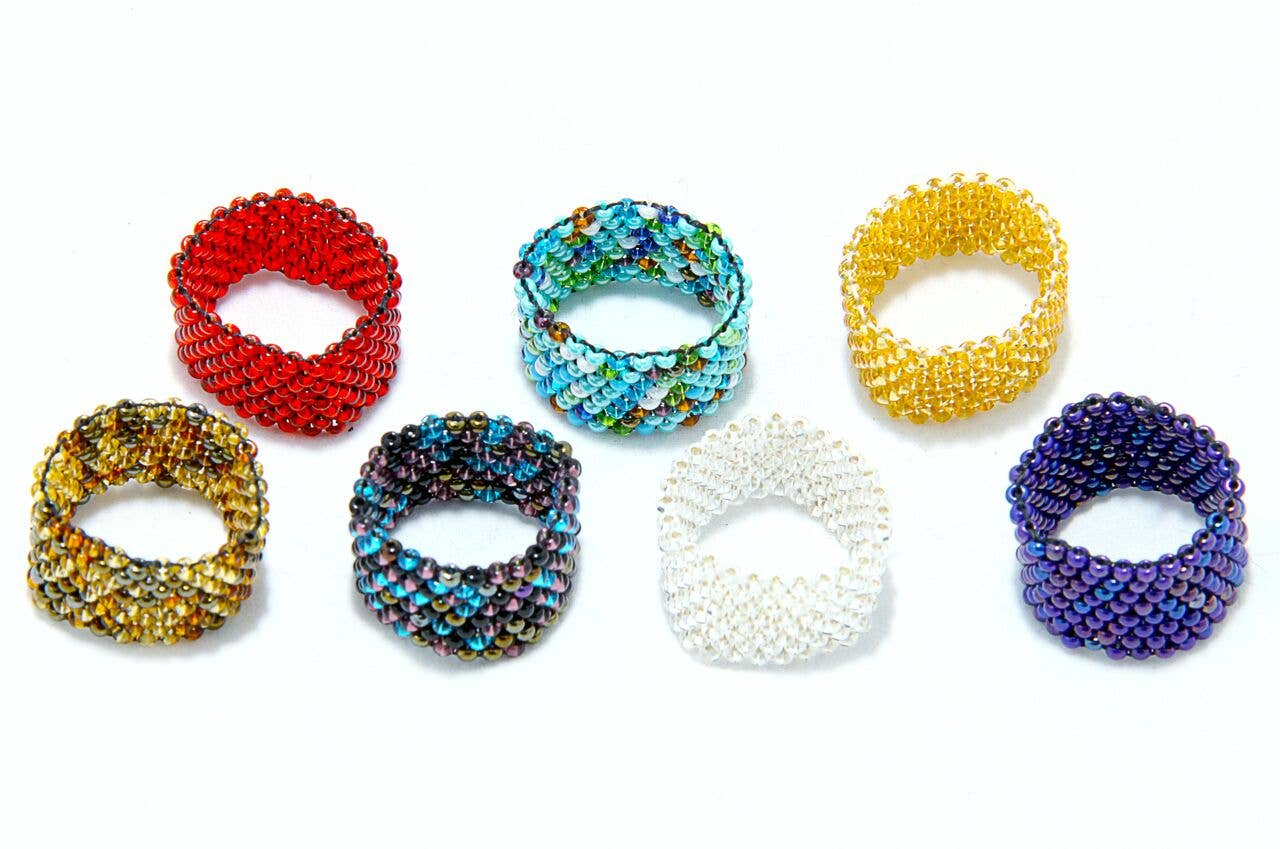 Tania Seed Bead Ring (Assorted) - Guatemala