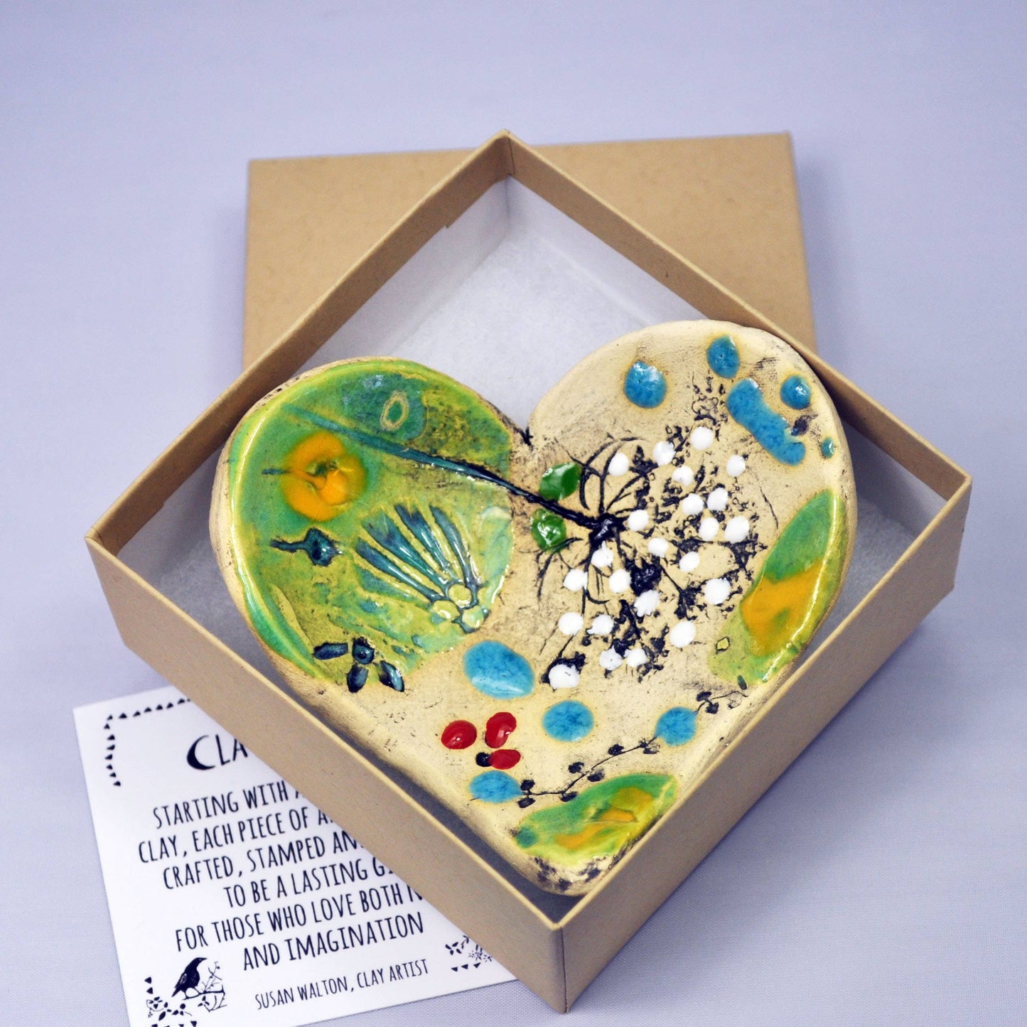 Teaspoon Rest, Larger Heart Dish (USA) (boxed)