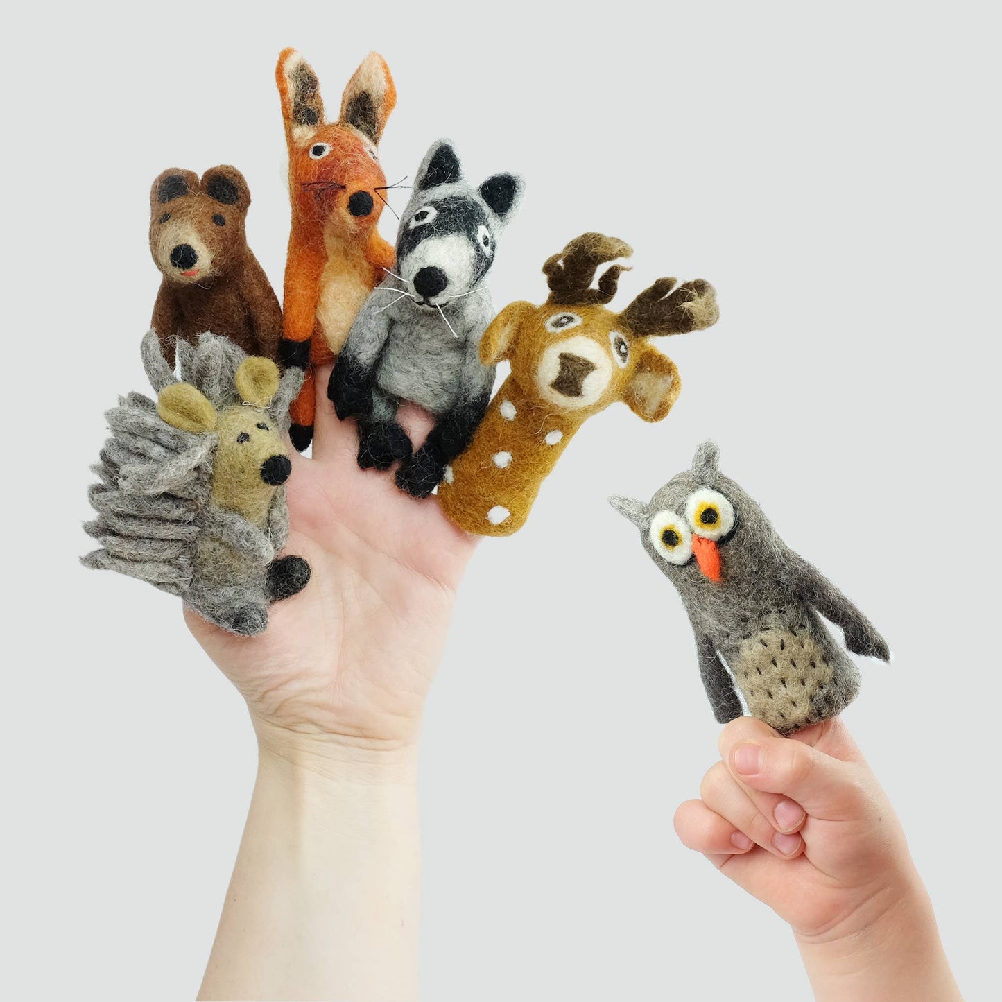 Felt Finger Puppets - Forest Friends Set of 6