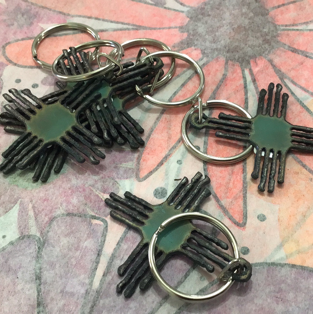 Zia keychain metal