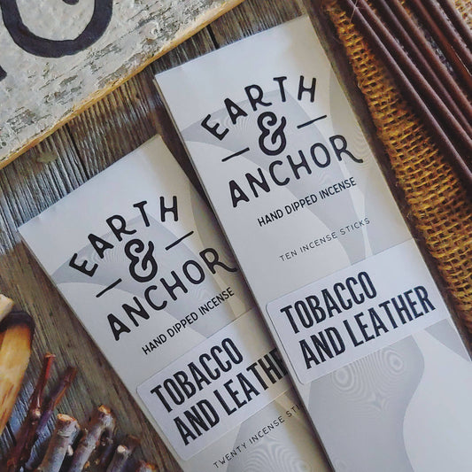 Tobacco & Leather Hand Dipped Incense