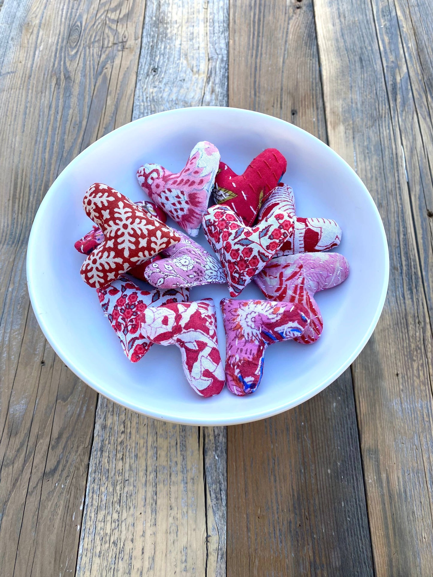 Pink and Red Mini Lavender Heart Sachets