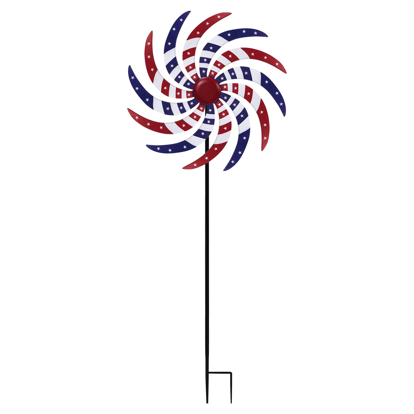 Alpine Corporation Patriotic Windmill Garden Stake w/ Glossy