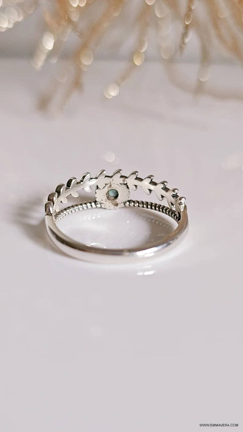 Sterling Silver Multi Band Turquoise Ring