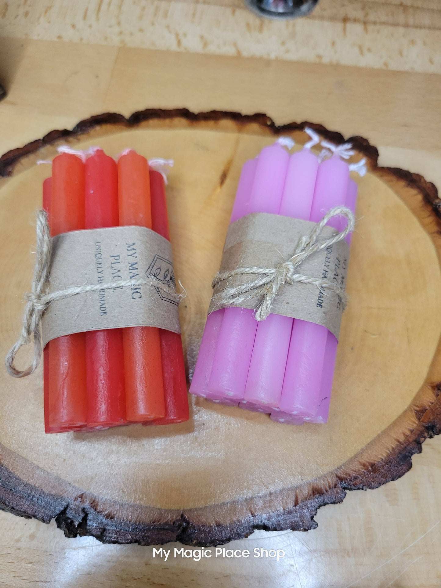 Pack of 10 colored spell candles, Chime Candle 4 Inches