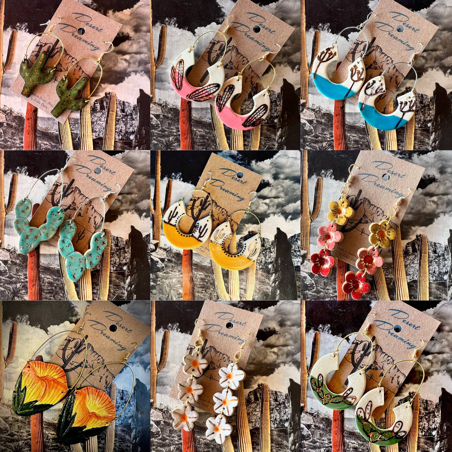 Desert Dreaming Ceramic Earrings