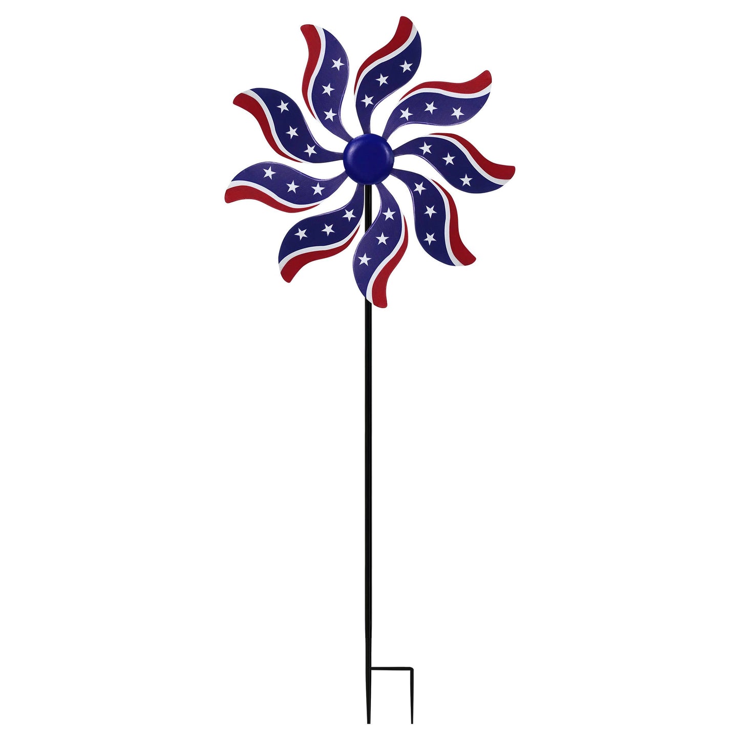 Alpine Corporation Patriotic Windmill Garden Stake w/ Glossy