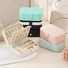 CLEARANCE: Random Color PU Travel Jewelry Box – 2 Sizes