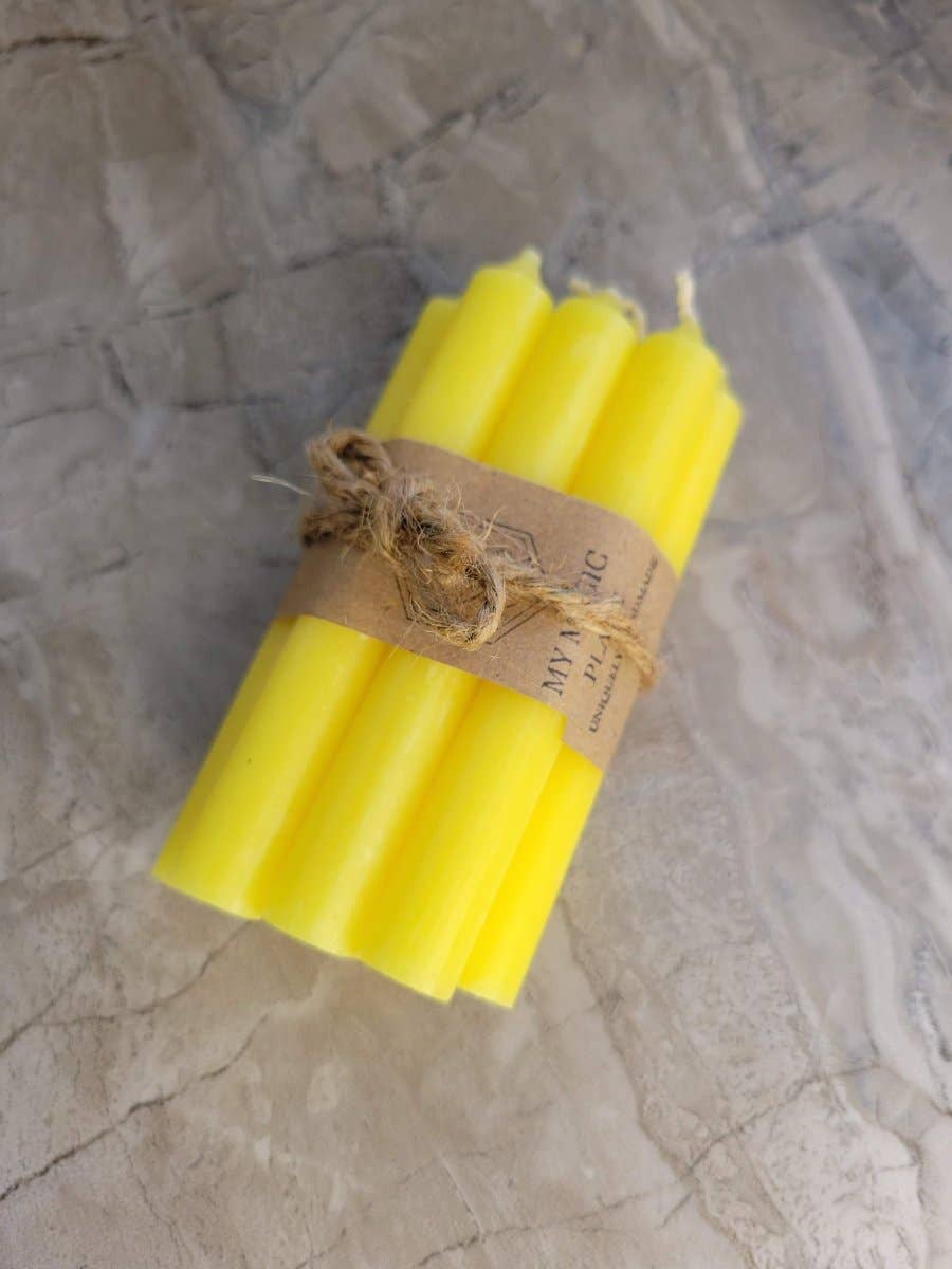Set of 10 mini Candles 4" chime unscented Home Decor
