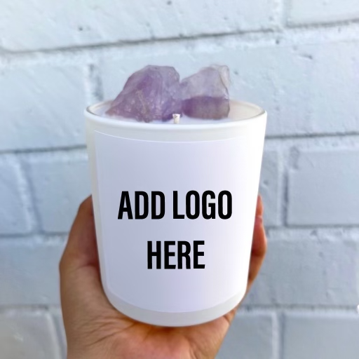 Private Label Crystal Candle Custom Crystal Infused Candle
