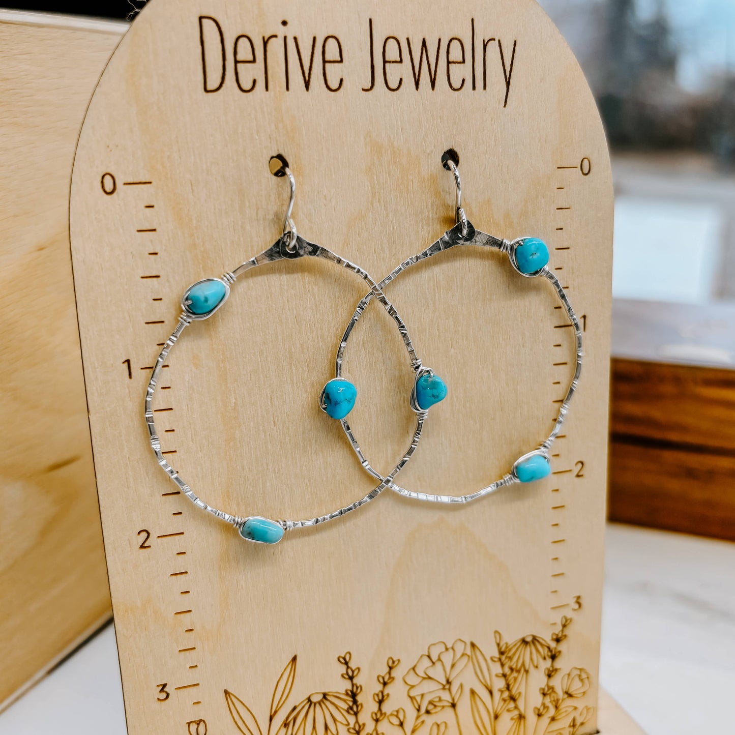 Kingman Turquoise & Sterling Earrings