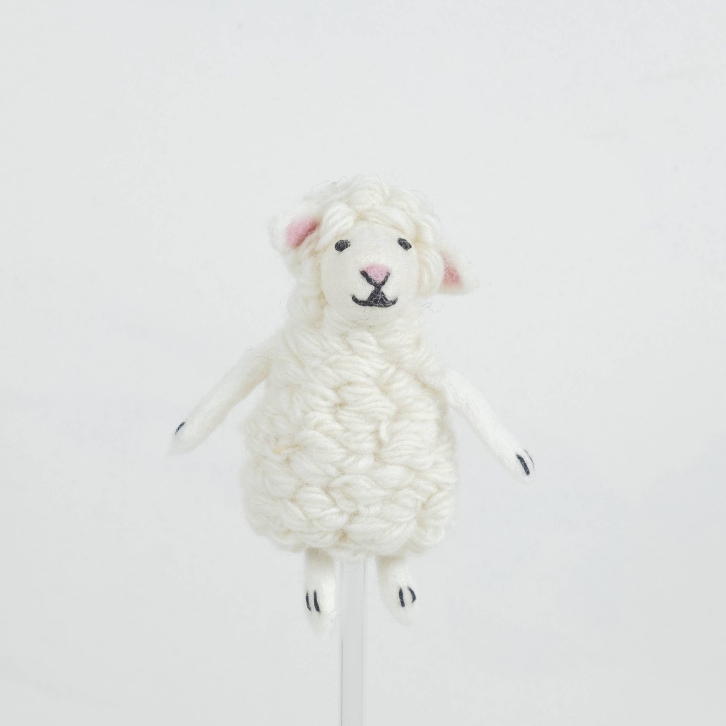 Finger Puppet - Natural Sheep