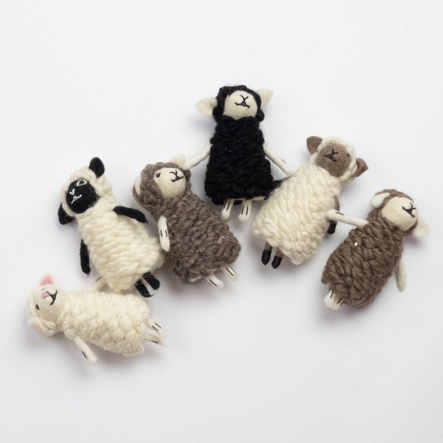 Finger Puppet - Natural Sheep