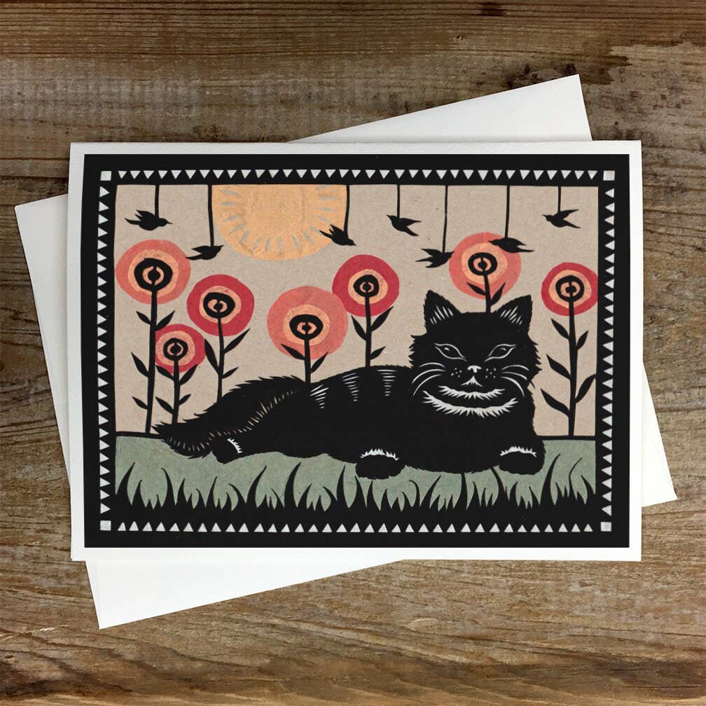 Cat's Way of Life - Greeting Card