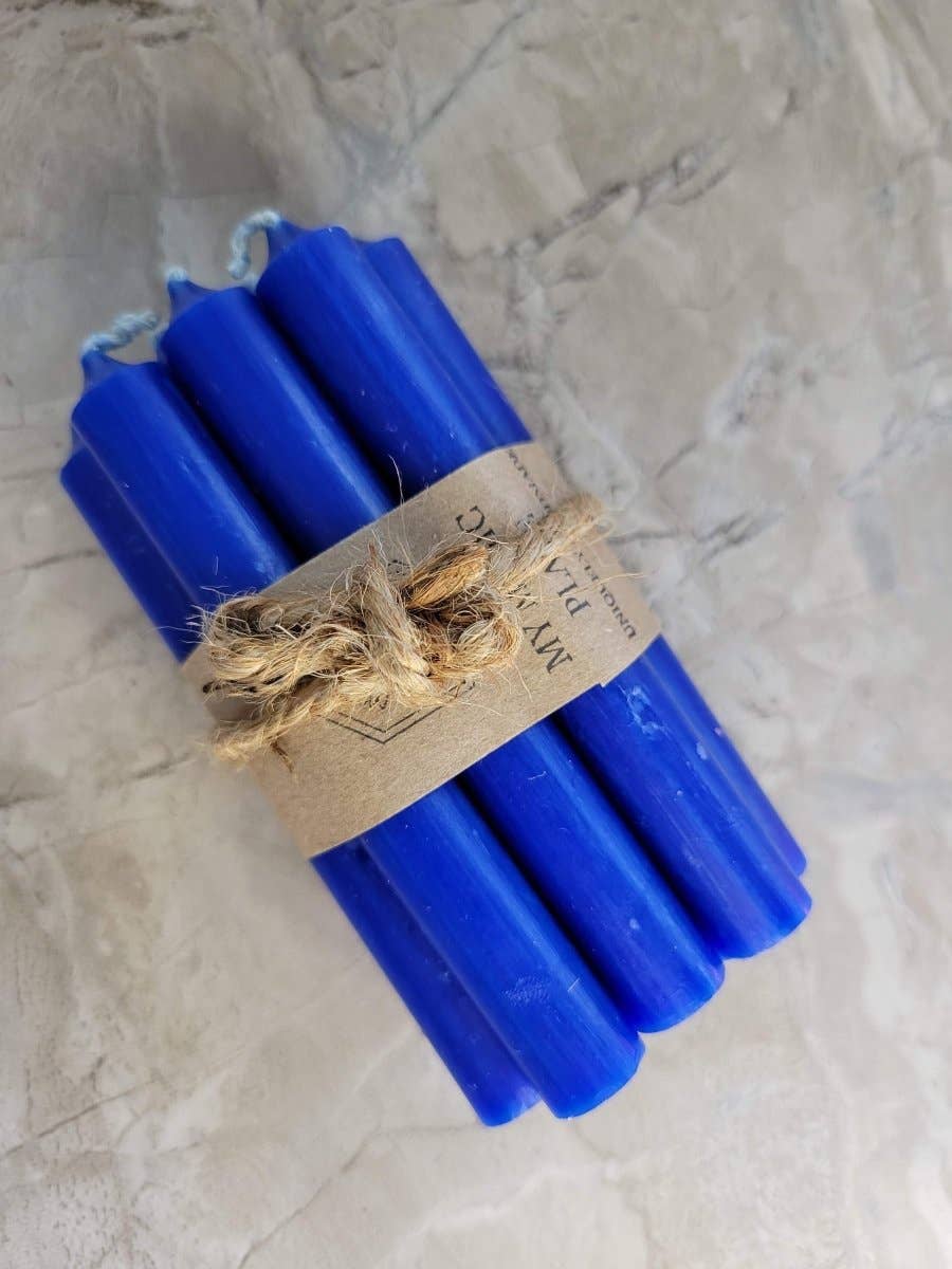 Set of 10 mini Candles 4" chime unscented Home Decor