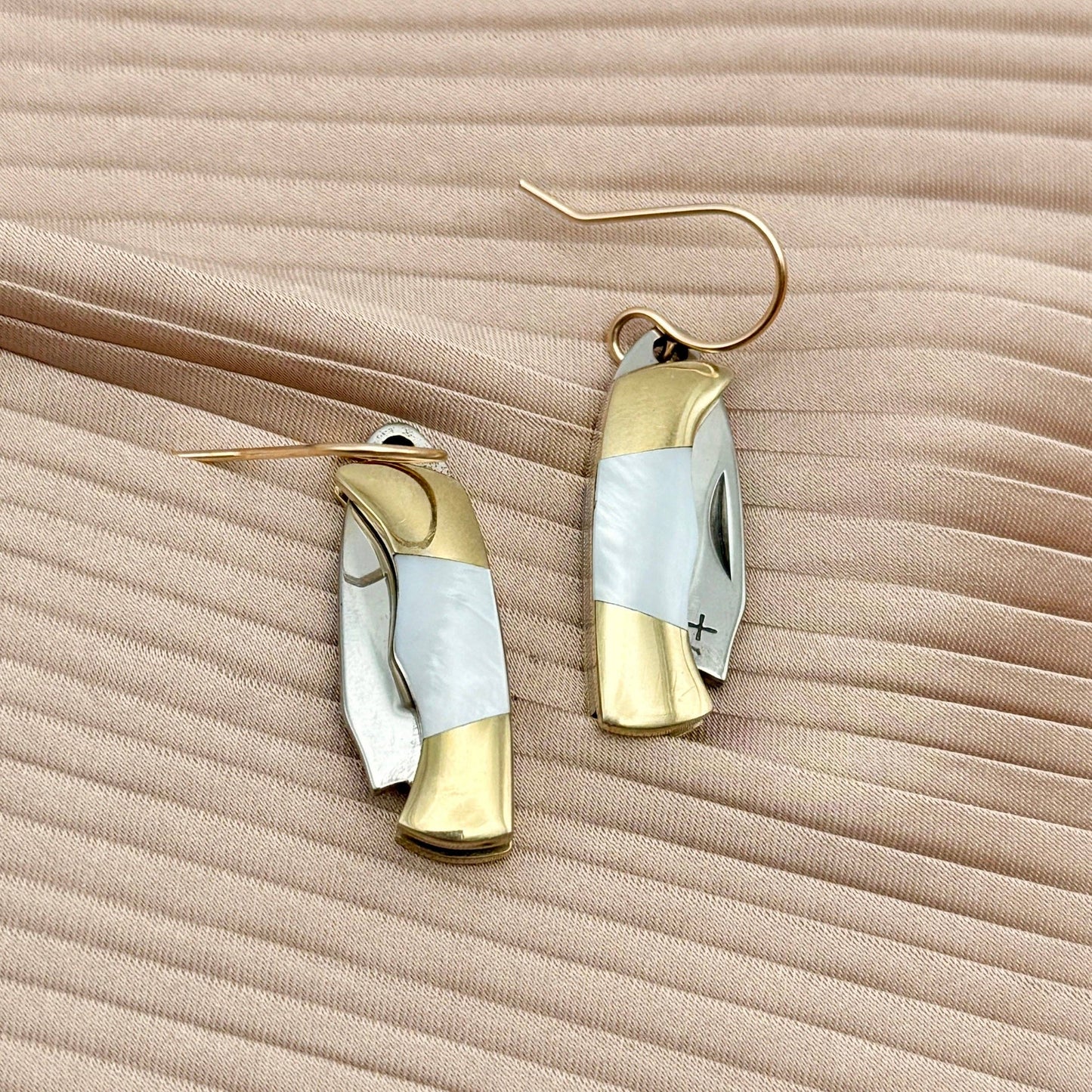 Handmade Billie Earrings (Mother of Pearl)