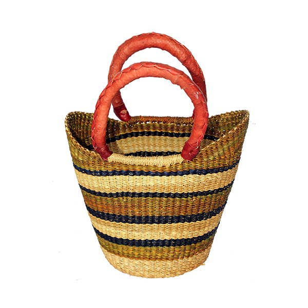 African Bolga Baskets : Mini Tote (G-133)