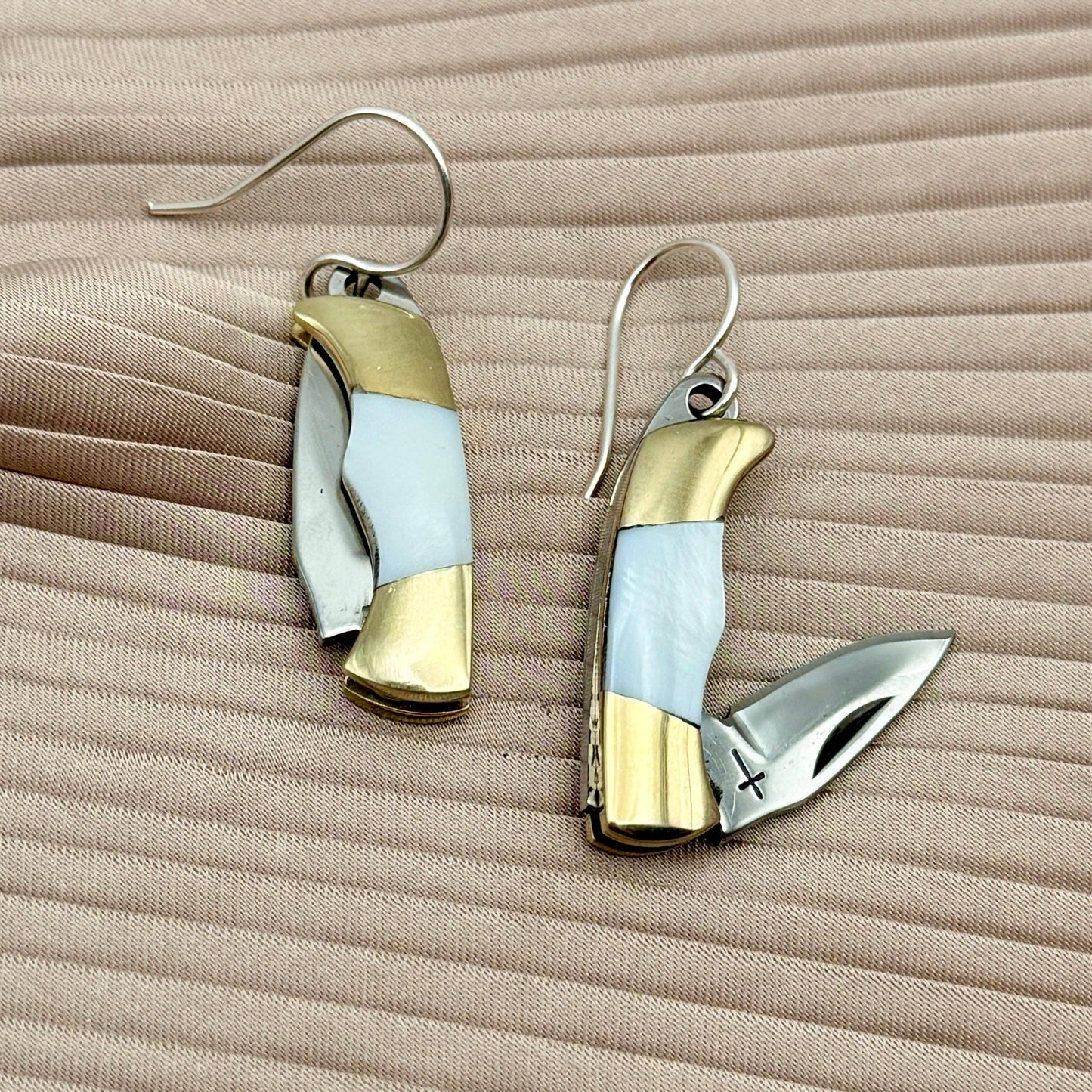 Handmade Billie Earrings (Mother of Pearl)