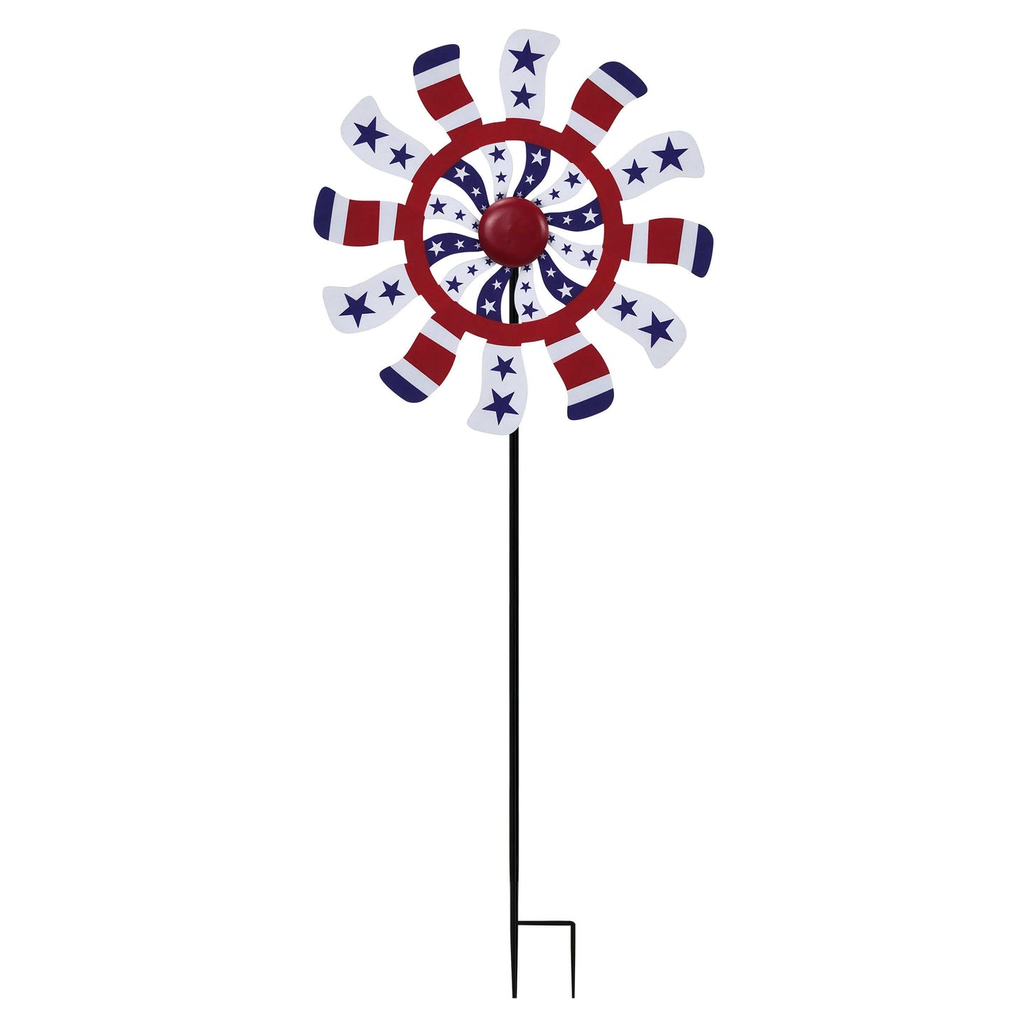 Alpine Corporation Patriotic Windmill Garden Stake w/ Glossy