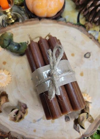 Set of 10 mini Candles 4" chime unscented Home Decor