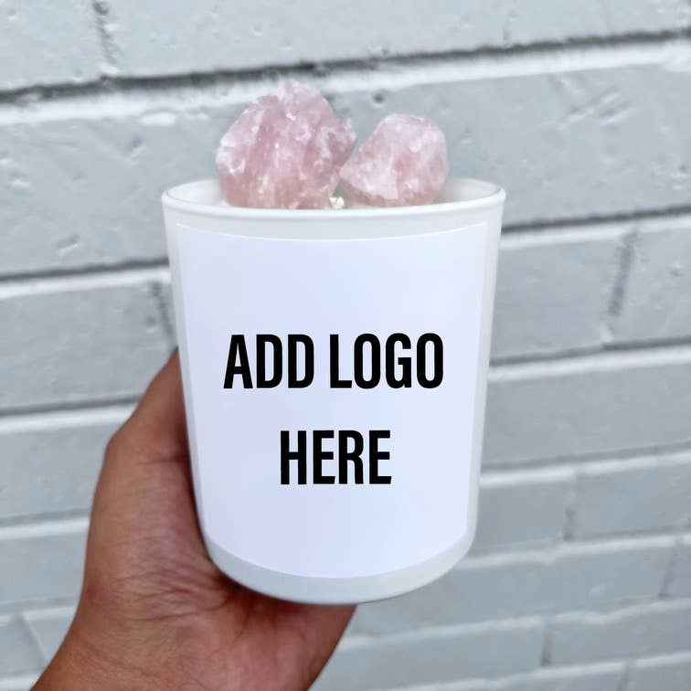 Private Label Crystal Candle Custom Crystal Infused Candle