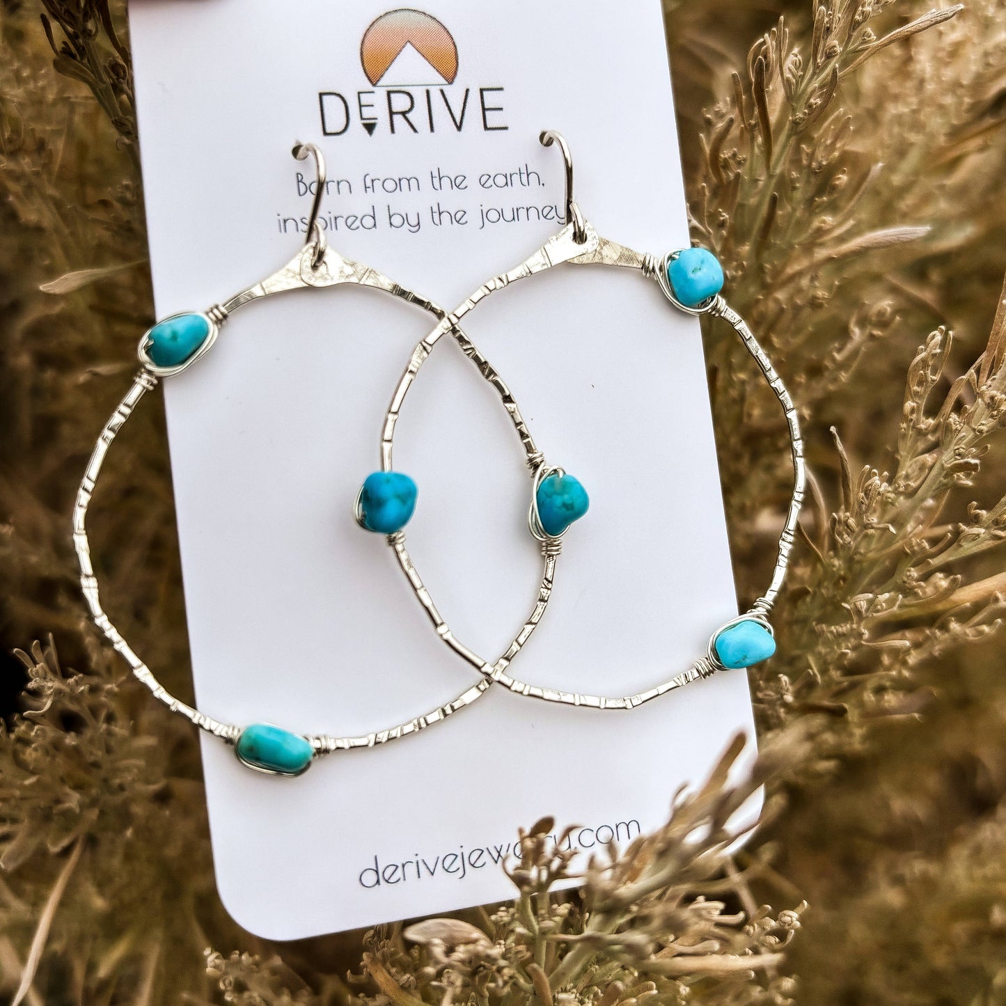 Kingman Turquoise & Sterling Earrings