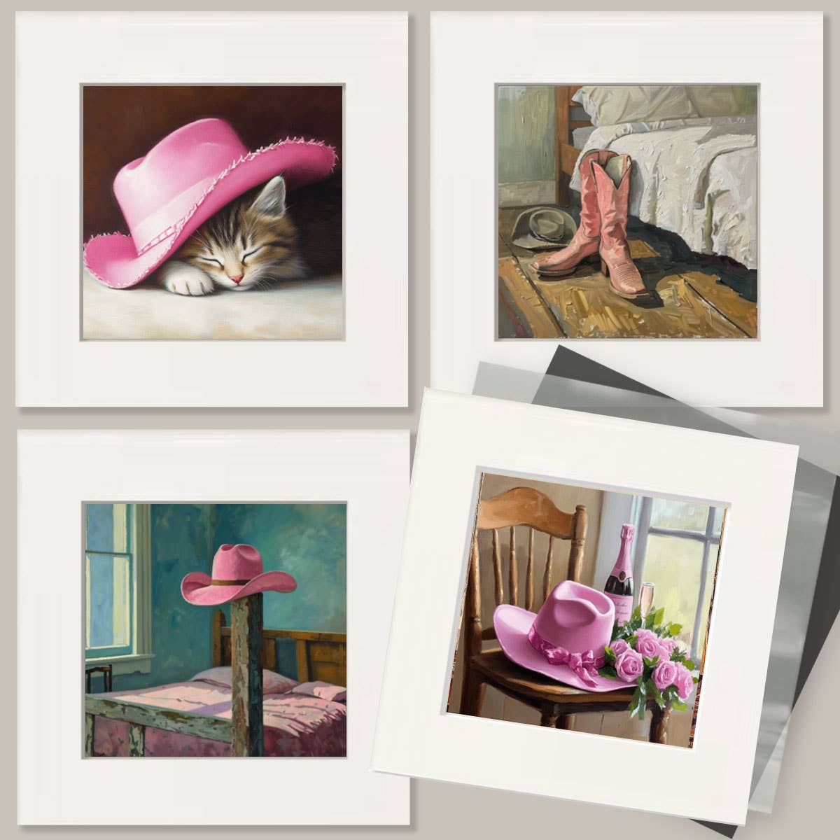 Cowgirl #8 - Cowgirl Wall Art Prints - Western Decor  8"x10" Artwork - 11"x14" Mat