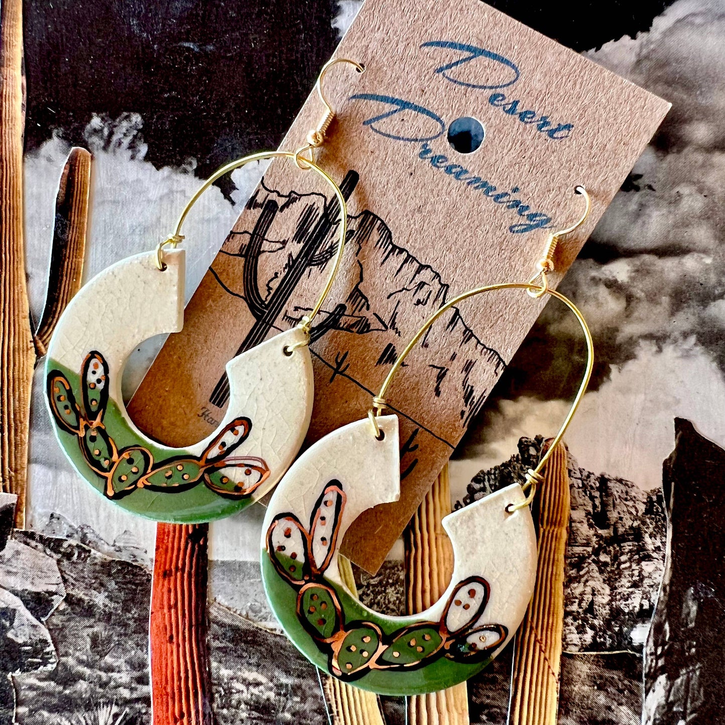 Desert Dreaming Ceramic Earrings