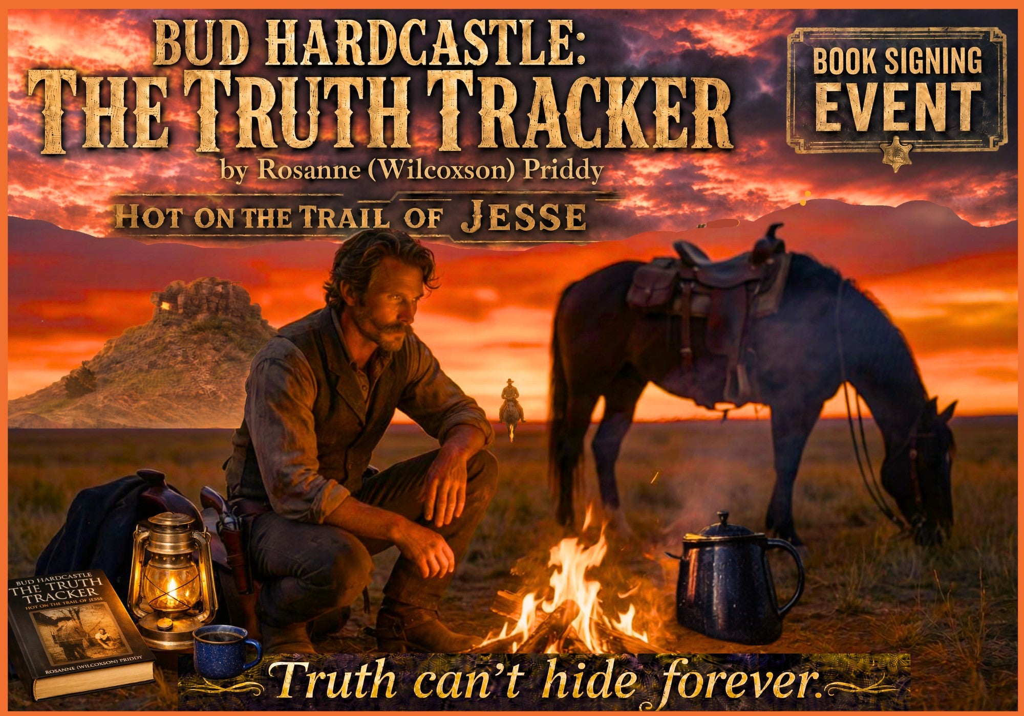 Book Signing:   Bud Hardcastle: The Truth Tracker by Rosanne (Wilcoxson) Priddy