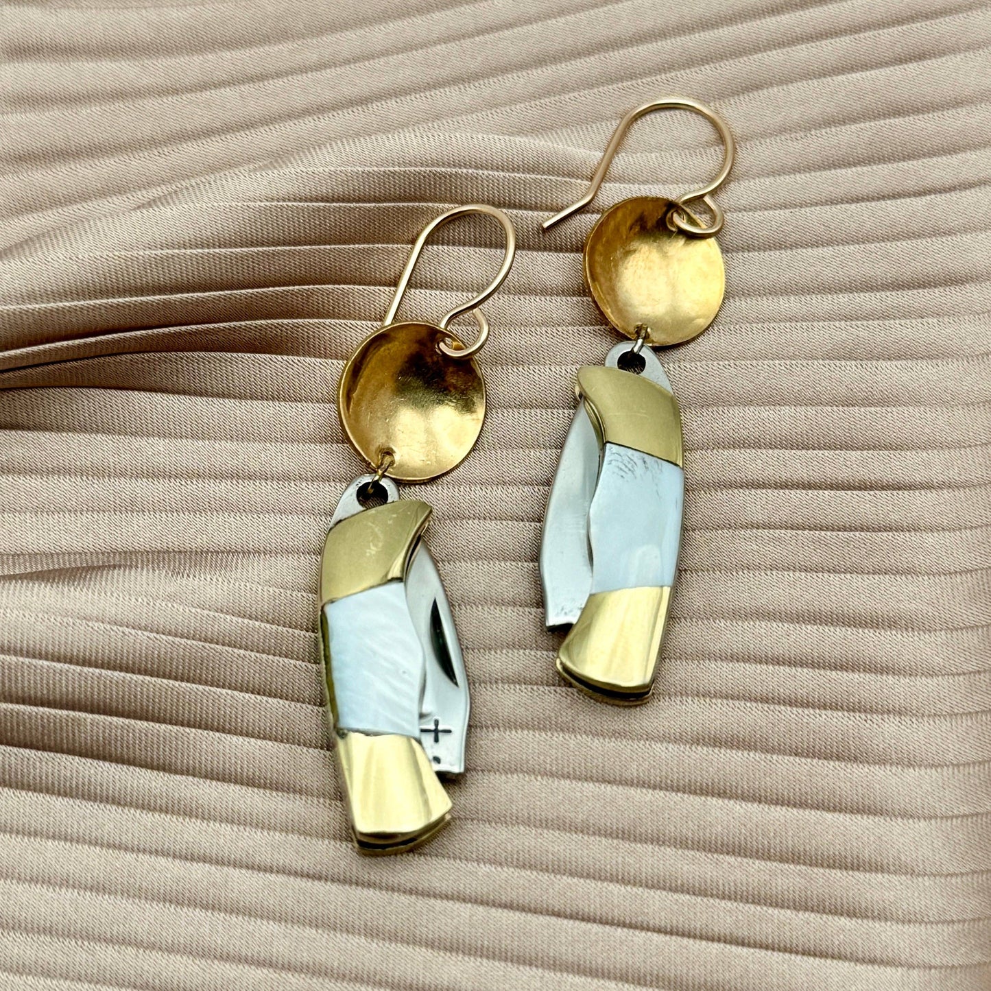 Handmade Billie Earrings (Mother of Pearl)