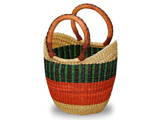 African Bolga Baskets : Mini Tote (G-133)
