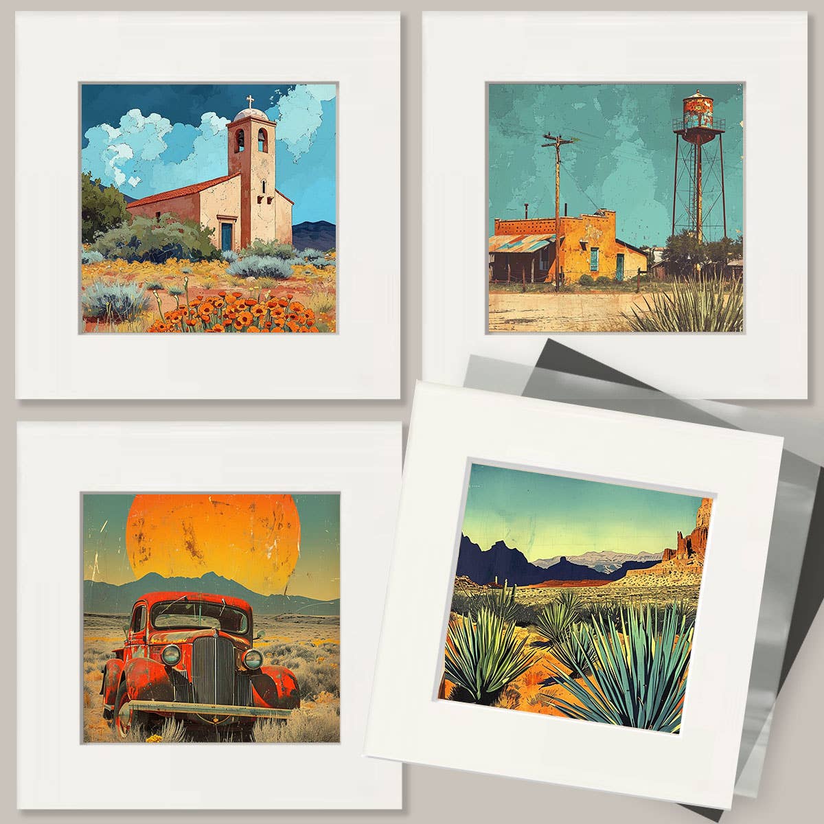 Cowgirl #11 - Wall Art Prints - Western Decor  8"x10" Artwork - 11"x14" Mat