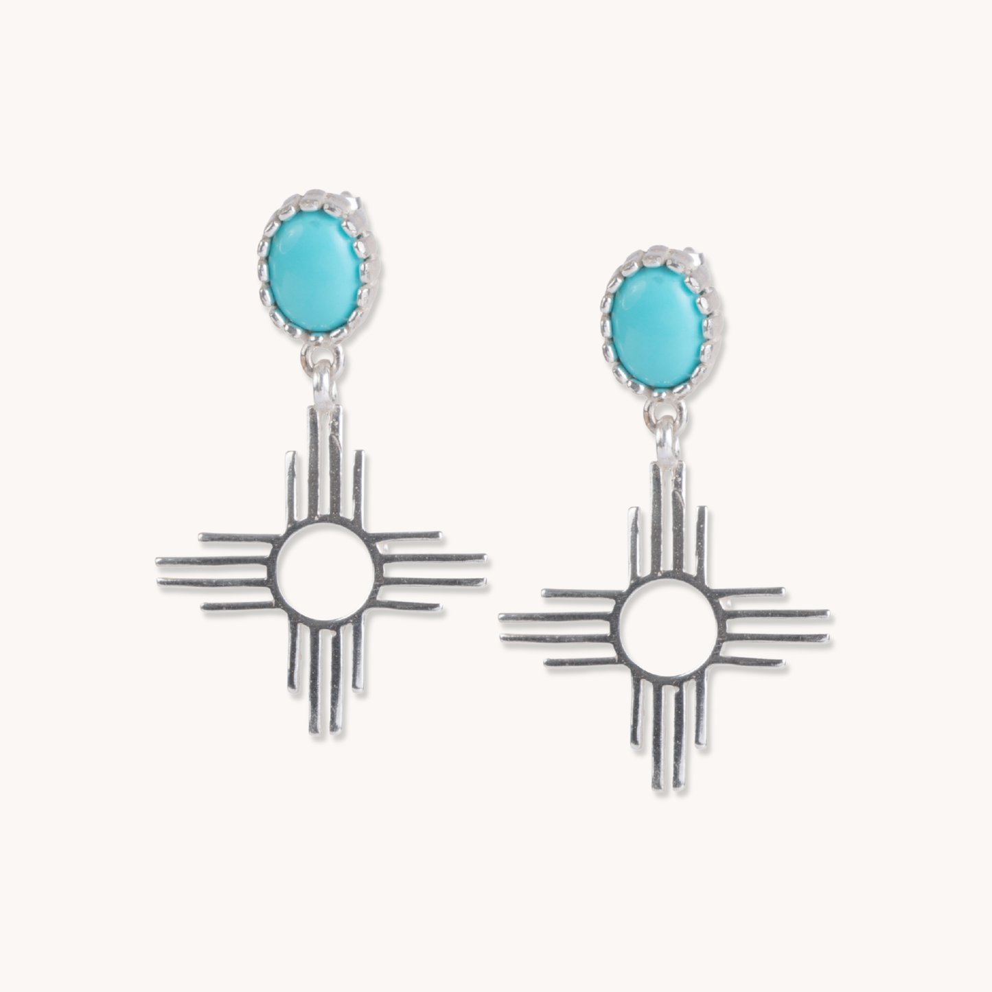 Enchantment: Turquoise Zia Earrings