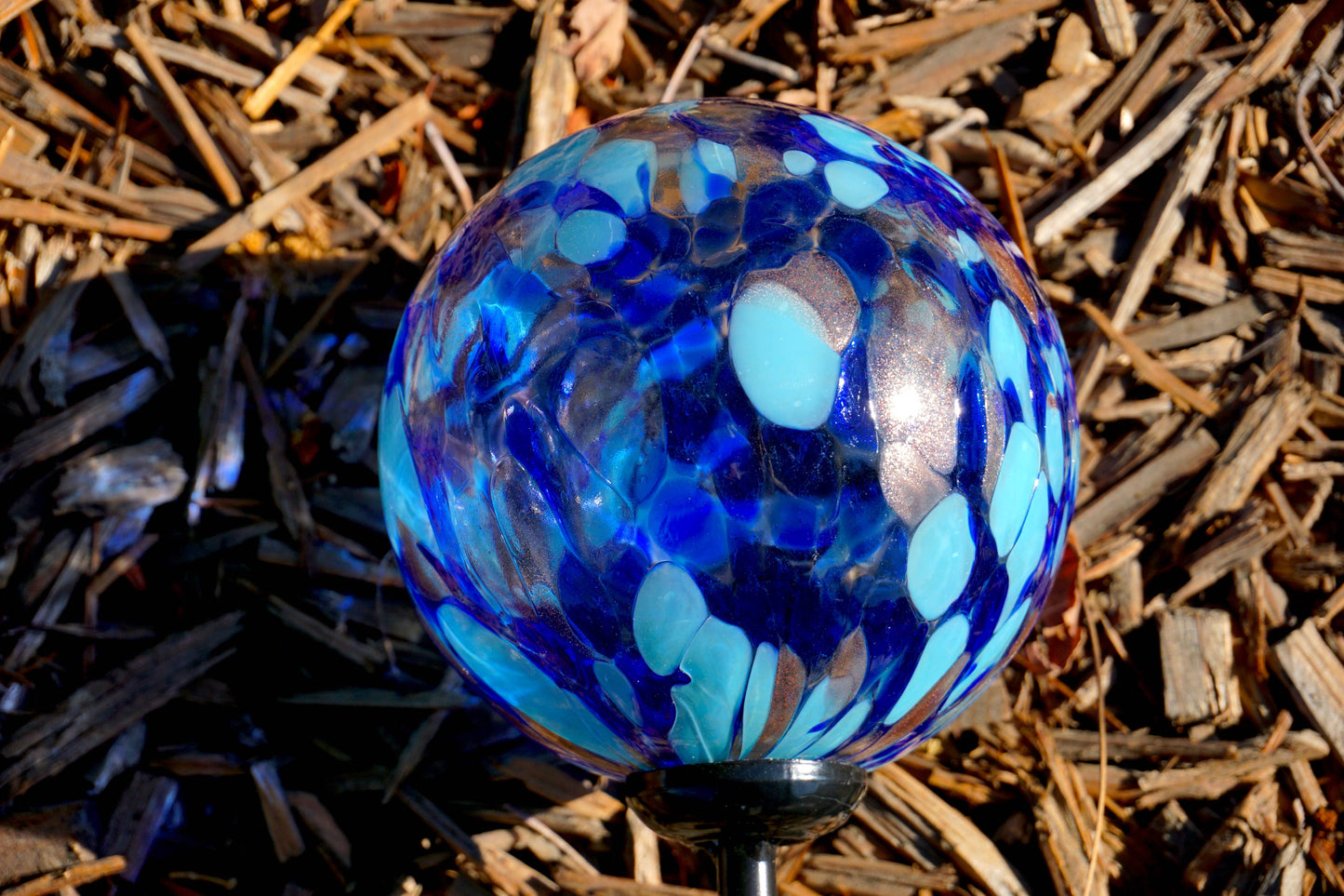 4" Assorted Solar LED Orb Stake