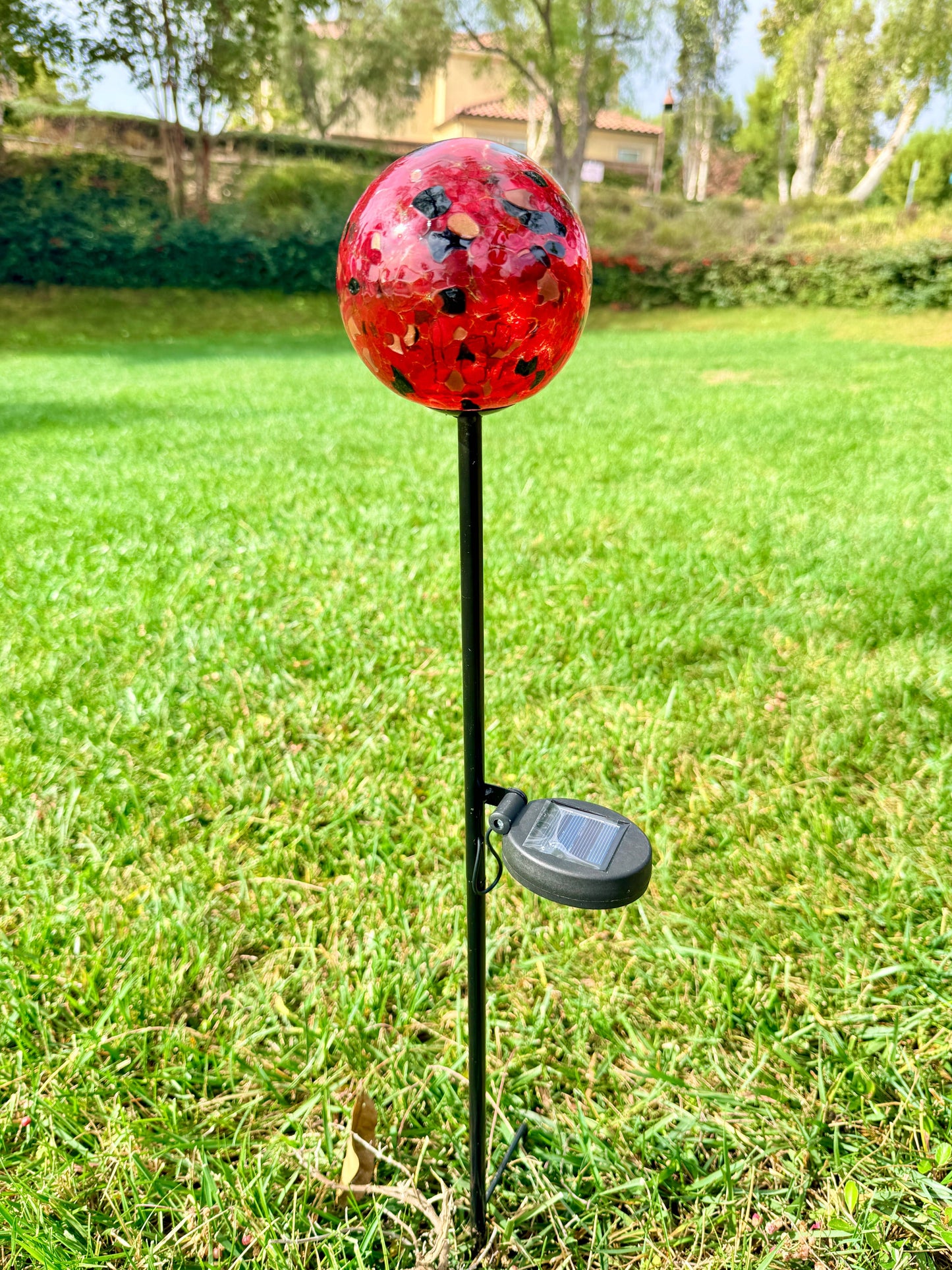 4" Assorted Solar LED Orb Stake
