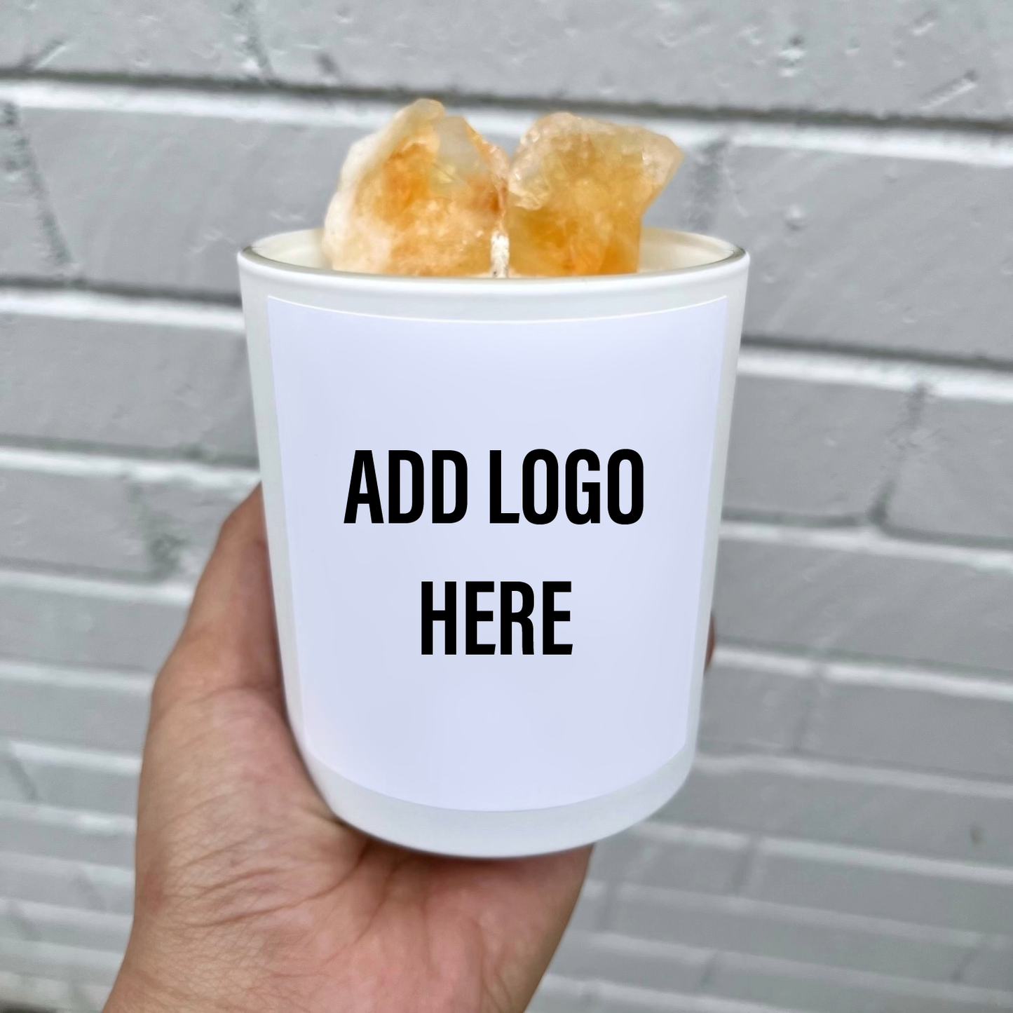 Private Label Crystal Candle Custom Crystal Infused Candle
