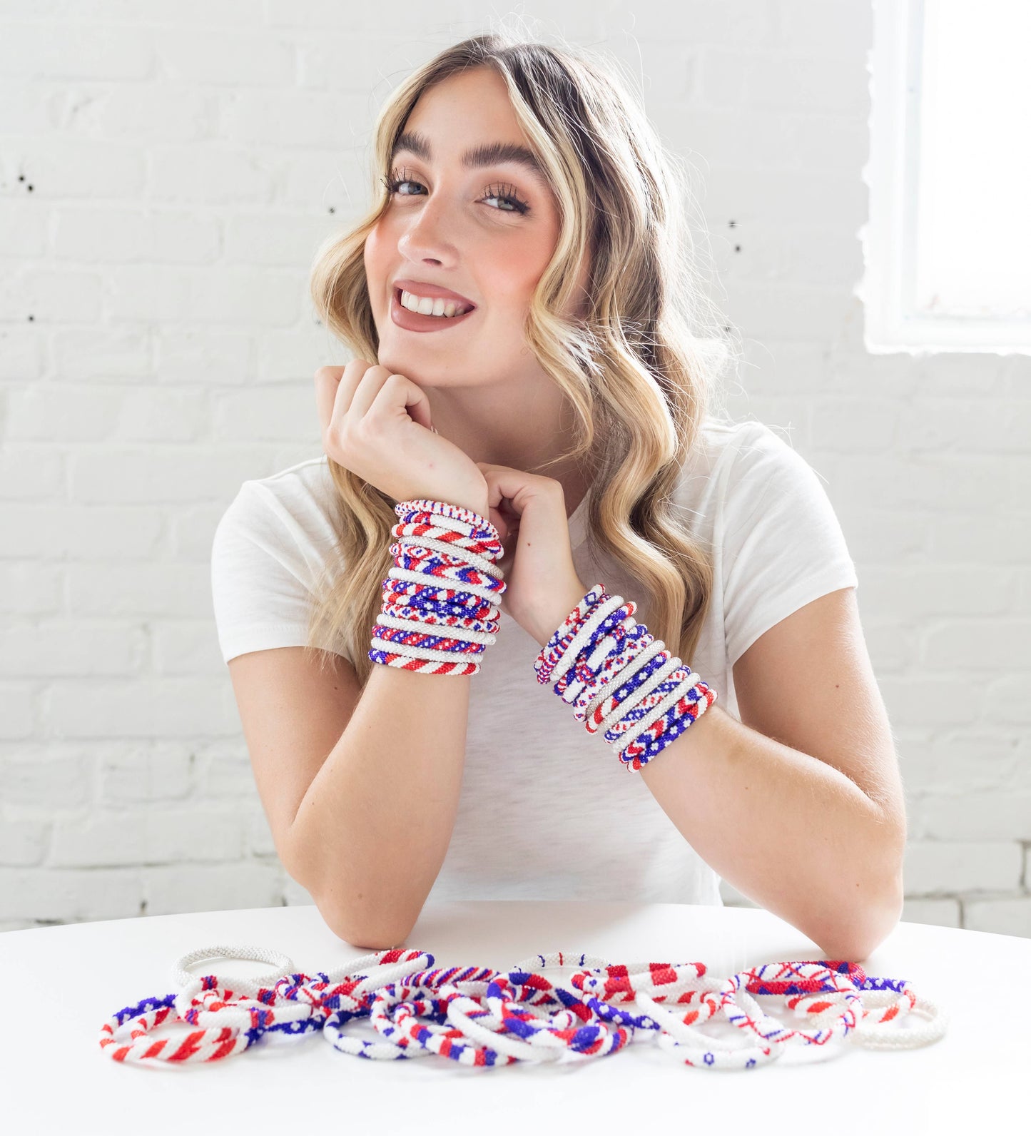 Americana Patriotic Roll-On® Bracelets - Set of 30