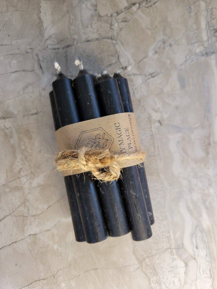 Set of 10 mini Candles 4" chime unscented Home Decor