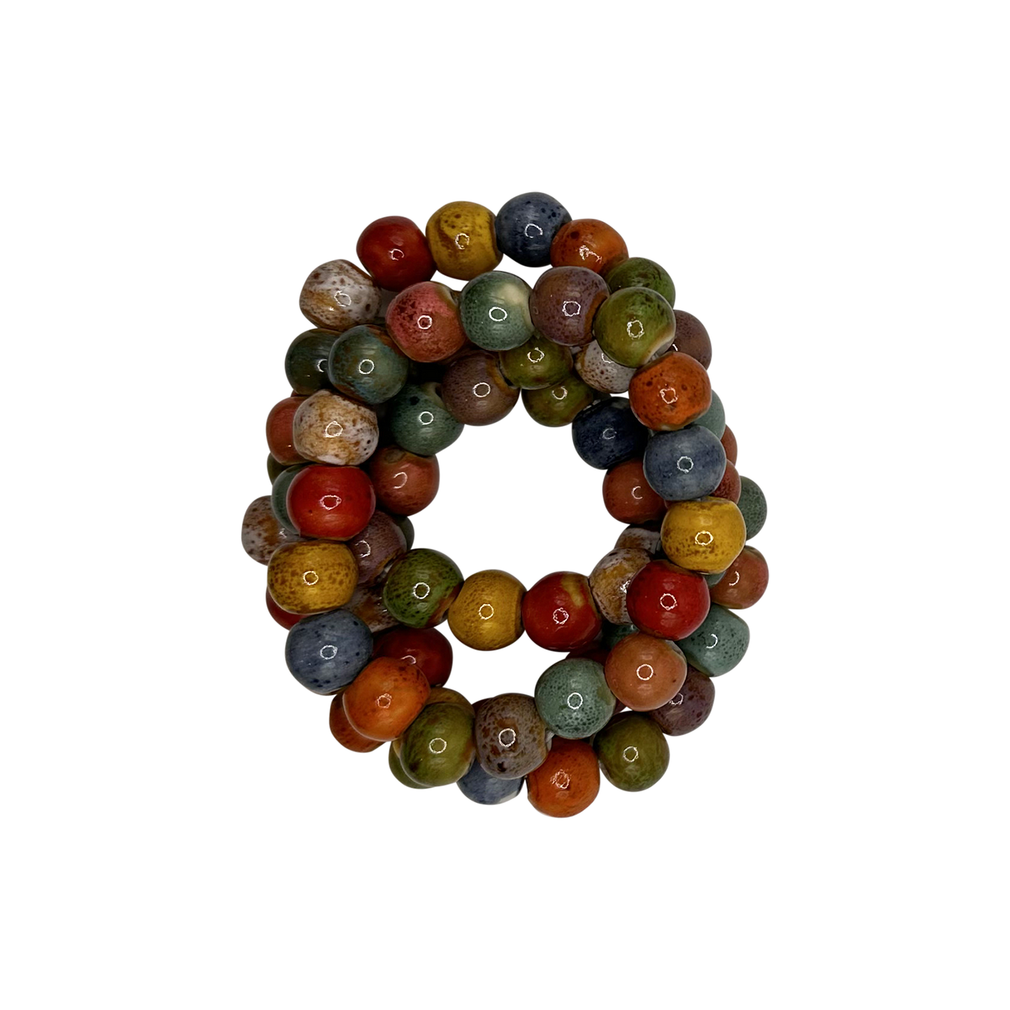 Solid and *NEW* Multi-Color Clay Beaded Stretch Bracelets