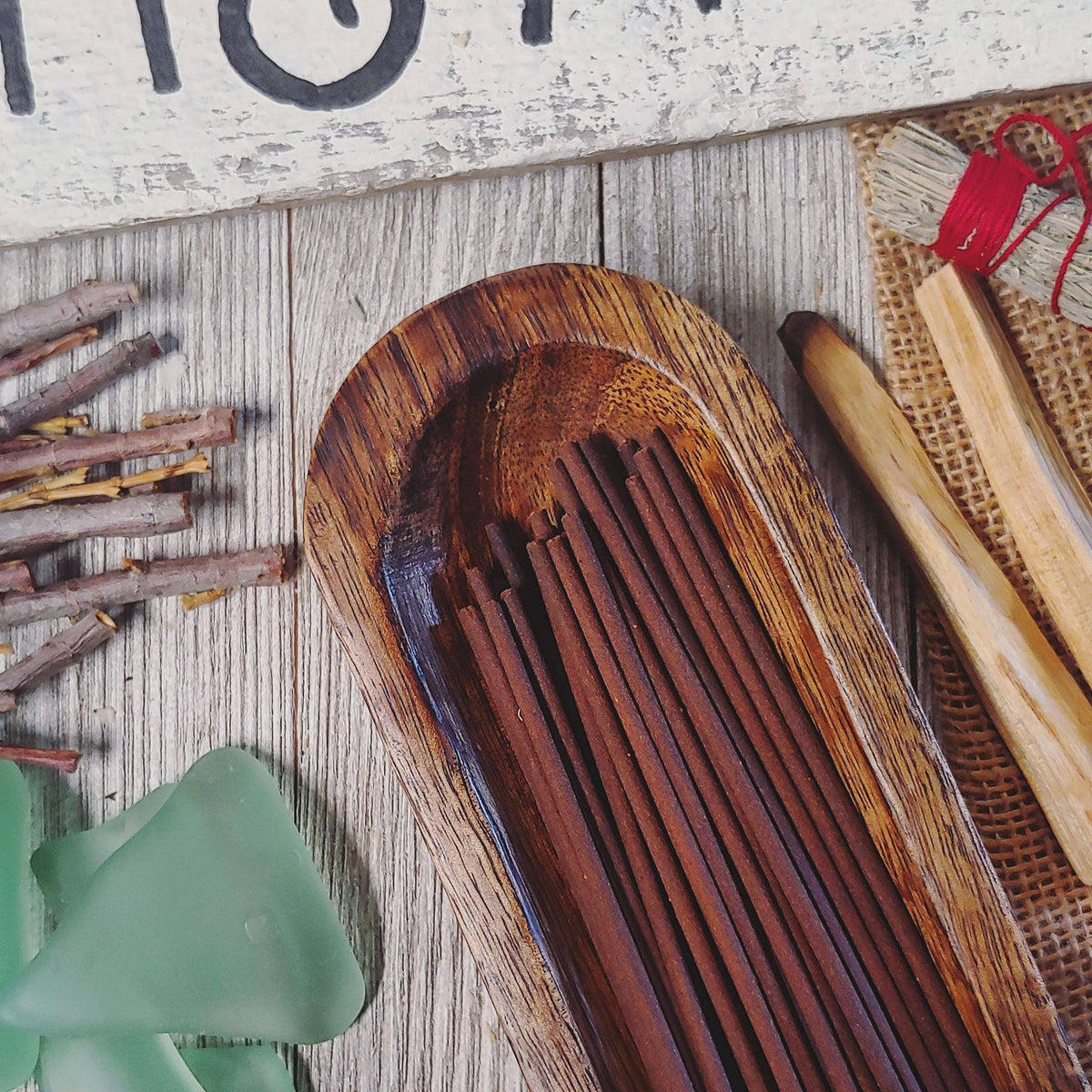 Tobacco & Leather Hand Dipped Incense