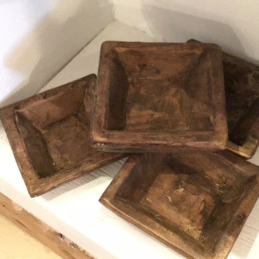 Square Wood Bowl